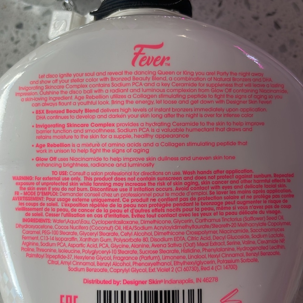 Designer Skin Fever Suncare Lotion - Silver and Pink - Picture 3 of 4